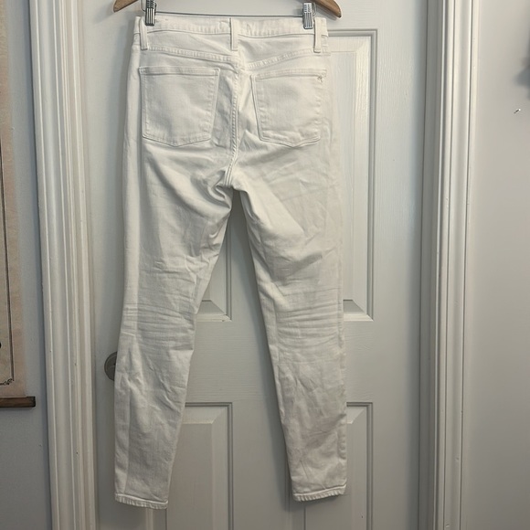 Madewell 9" High-Rise Skinny Jeans in Pure White size 29 - Picture 5 of 8
